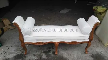 Unique Design Bench Stool Fabric Wooden Bed Side Stools Accent Bed