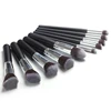 Wholesale supplier Cosmetic Makeup Brushes 10pcs Soft and Smooth Synthetic Hair Makeup Brush Kit wood handle
