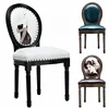 Wooden frame Solid oak dining chair furniture with antique style