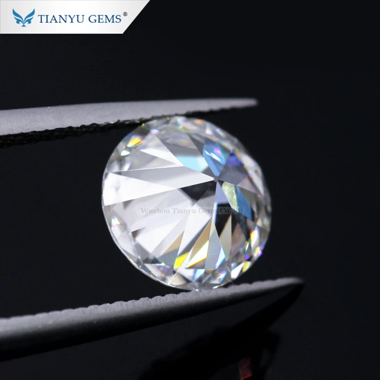 China Factory Wholesale Moissanite Round Cut Old Europe Moissanite Fg ...