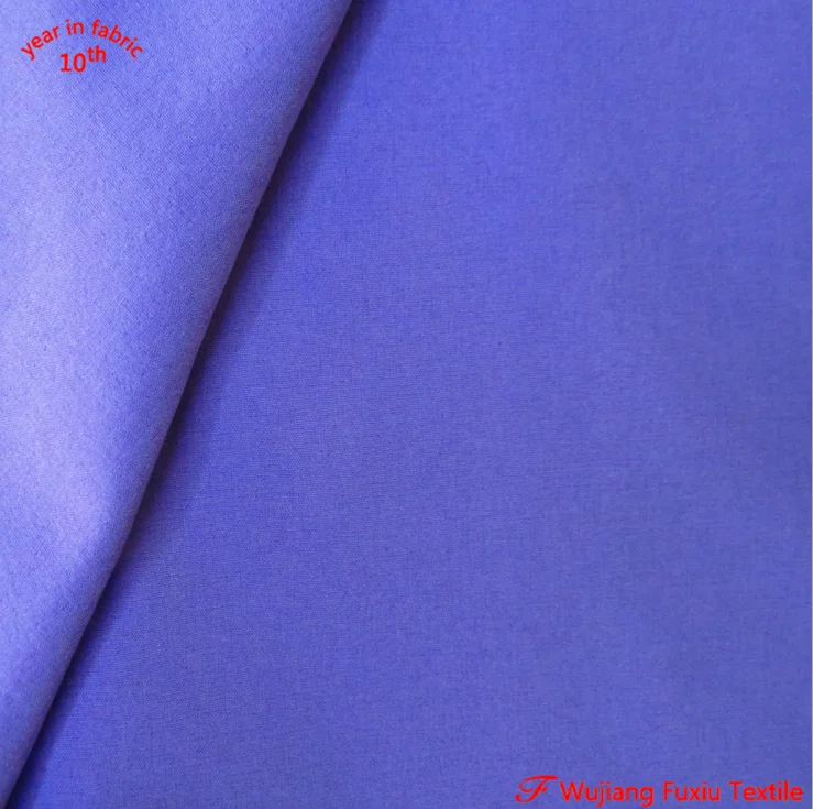 150gsm plain solid dye waterproof polyester 4 way stretch 94 polyester 6 spandex fabric for