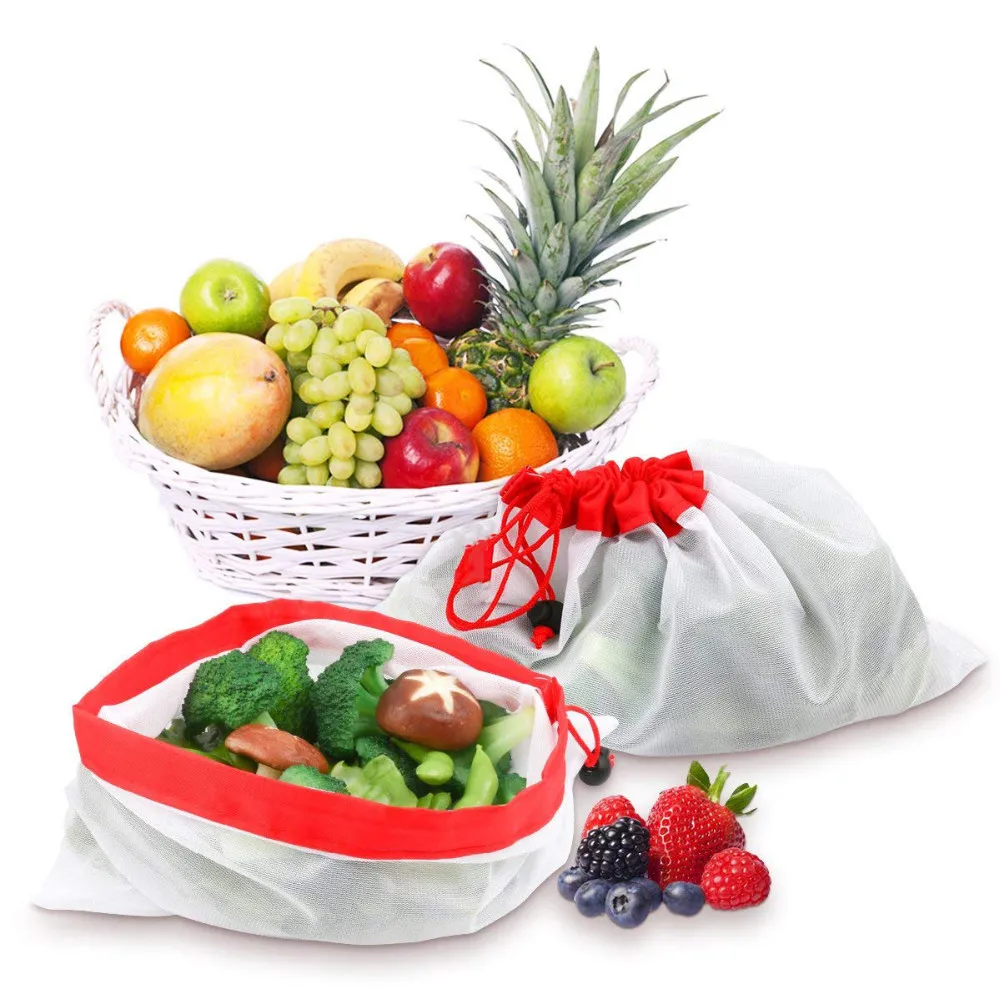 fruit and vegetable mesh shopping bag