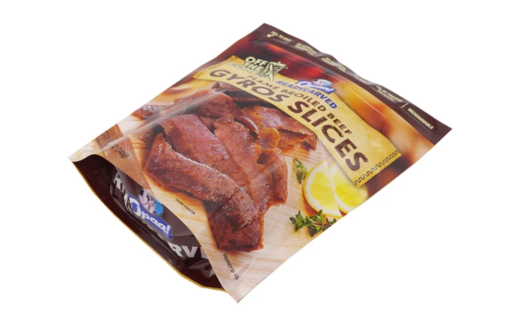 Custom Printed Heat Seal Snack Food Plastic Packaging Stand Up Bag