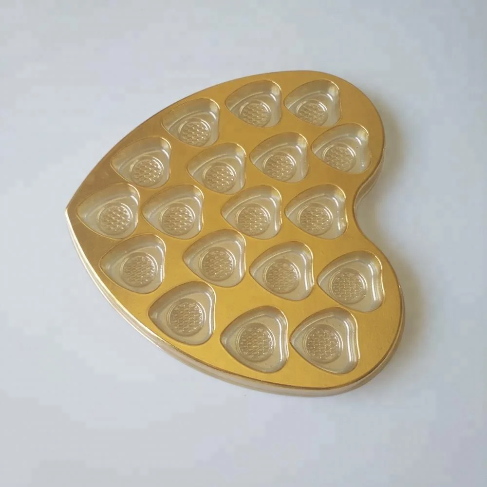 Plastic Vacuum Forming Chocolate Tray Heart Plastic Candy Box Chocolate