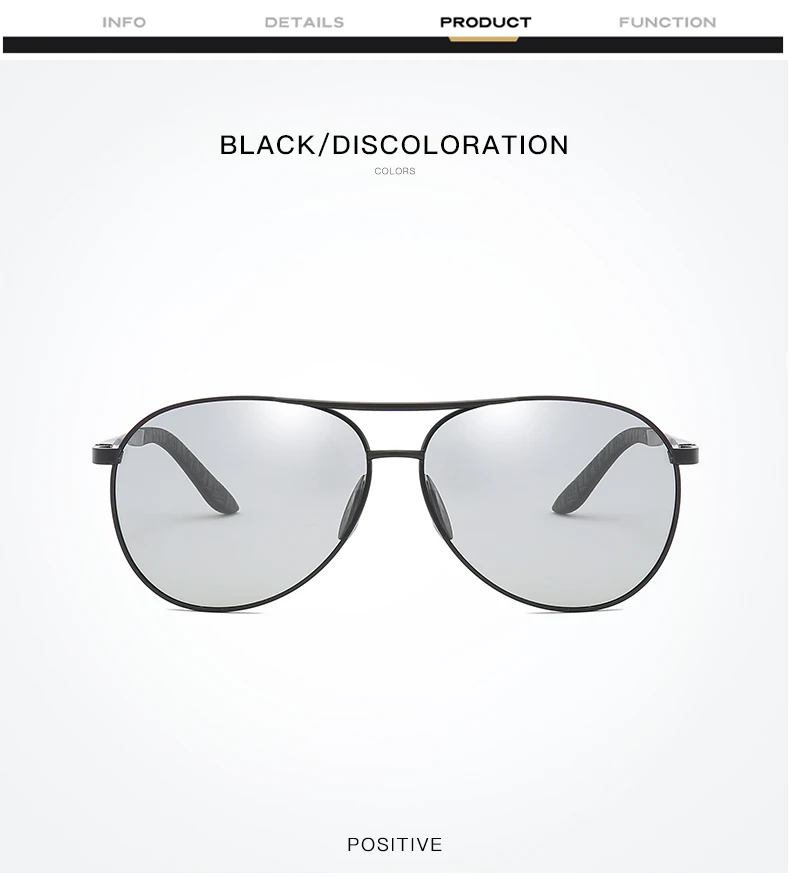 dhk8013紫外线偏光镜片改为深灰色铝框光致变色男士设计师太阳镜oem