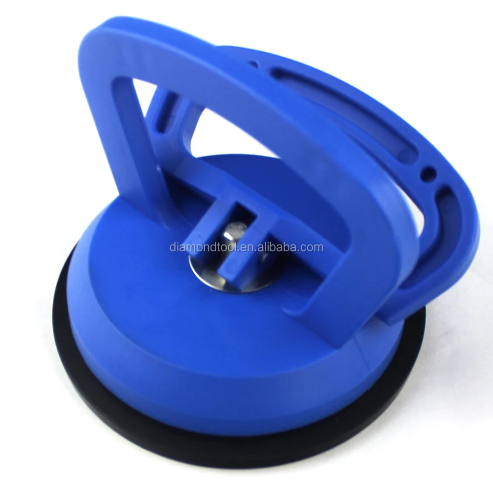 Single Glass Lifter Suction Cup Blue Plastic Handle Suction Cup/single