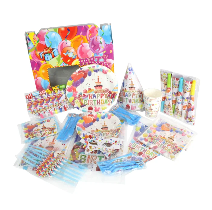 Box Package Wholesale Customised Kid Birthday Party Supplies Set Buy