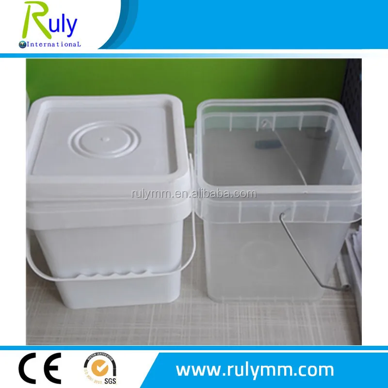 Washing Powder Storage Square Plastic Buckets In 2l 5l 8l 10l 15l 18l