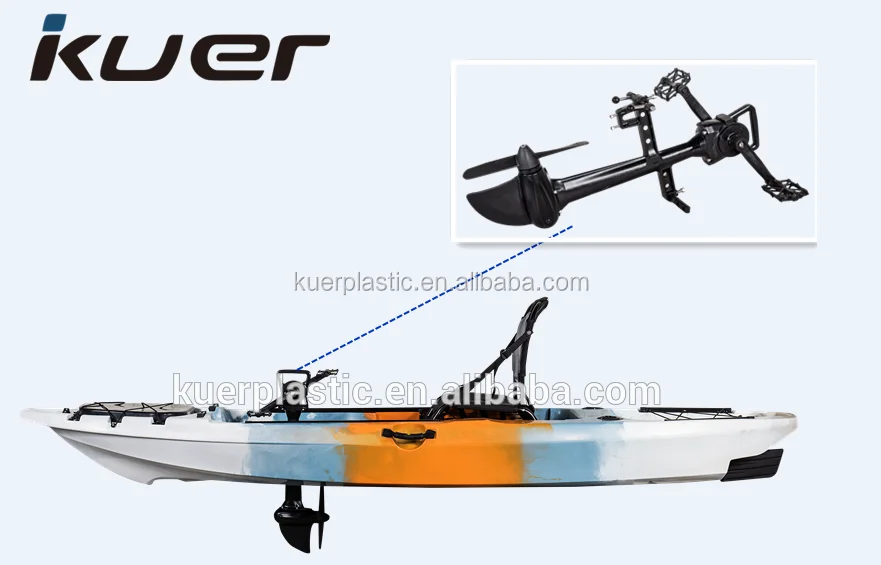 Wholesale Foot Pedal Drive Fishing Kayak With Seat And Rudder System