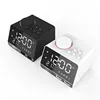 LED bedroom alarm clock FM radio with wireless bluetooth stereo audio