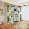vertical rotating bed with cabinet bookcase swivel wall bed for Single apartment sitting room bed room bachelor pad