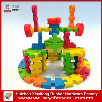 interlocking foam building blocks