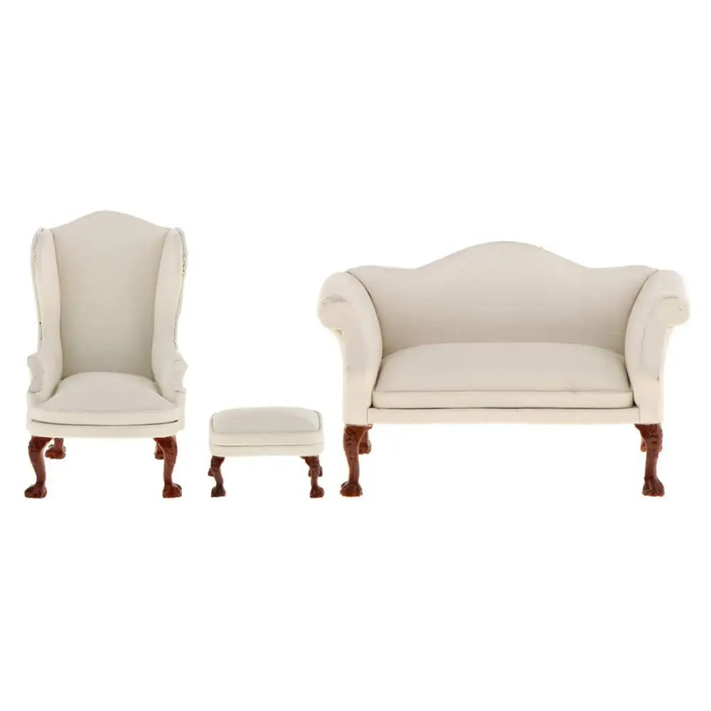 dollhouse chair and ottoman