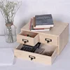 High end wooden jewelry box kit for earring,ring and watch storage