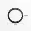 Promotional Factory Wholesale 32mm Flat Key Ring Black