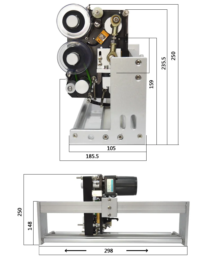 model hp241 hot stamping date coding machine for plastic bags