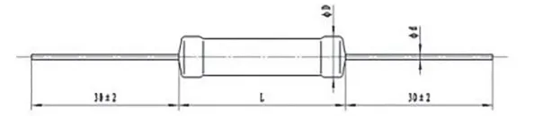 Power resistor 8w 1k ohm wire wound resistor