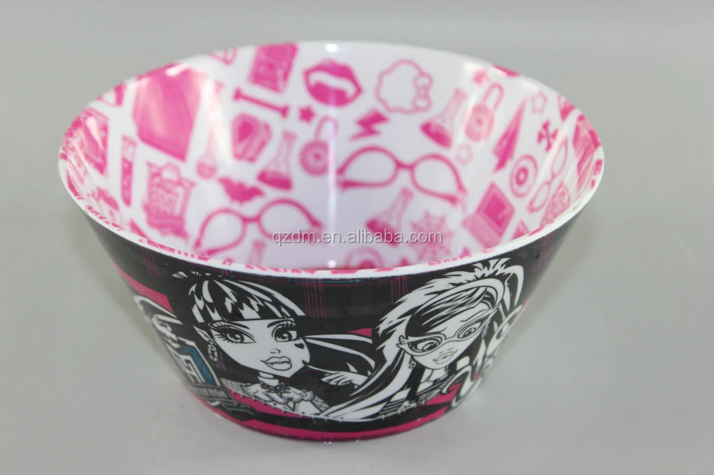Halloween Melamine Bowl,Double Face Print Plastic Bowls