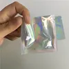 Customized Brand Small Three Side Seal Mini Cosmetic Sample Packet Cream Packaging Bags With Window For Facial Mask