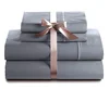 1000 Thread Count 4 PC Egyptian Cotton Solid Microfiber Bed Sheet Set True Luxury Hotel Bed Sheets