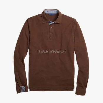 chinese collar long sleeve polo