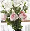 High Quality PU Rose Flower Natural Rose Flower Artificial Flowers For Wedding Decoration