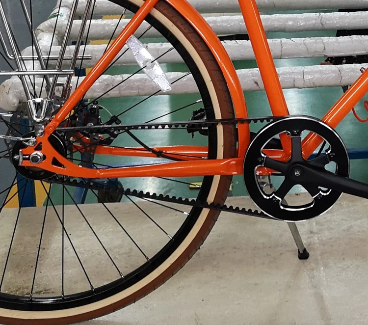 belt drive bicycle frame