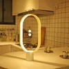 Best selling creative Table Lamp with usb port and ellipse shade HENG Balance Magnetic desk table lamp for hotel