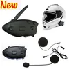 New Arrival Hottest Motorcycle Helmet Bluetooth Interphones 100M Intercom Bluetooth FM Radio MP3 Mp4 Wholesale