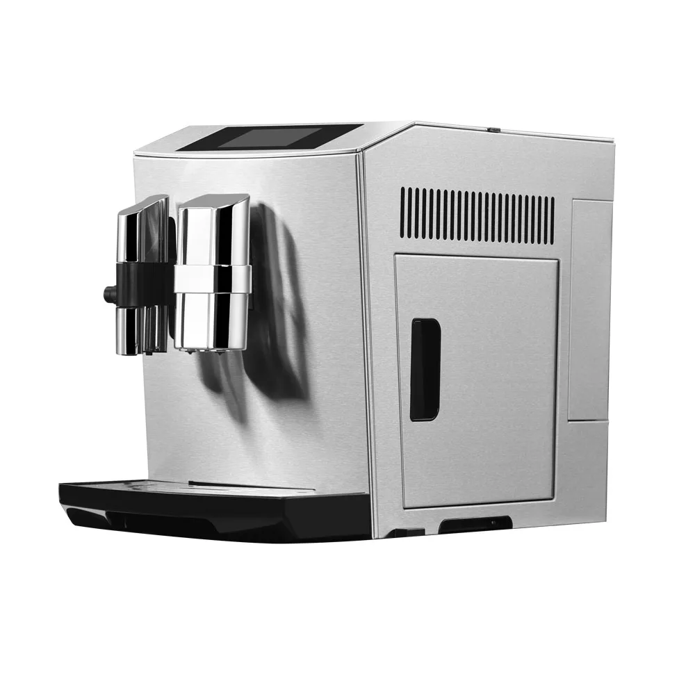 

Adjustable coffee Temperature Aluminium Boiler commercial coffee machine with Cup warming plate,10 Pieces, Black/sliver