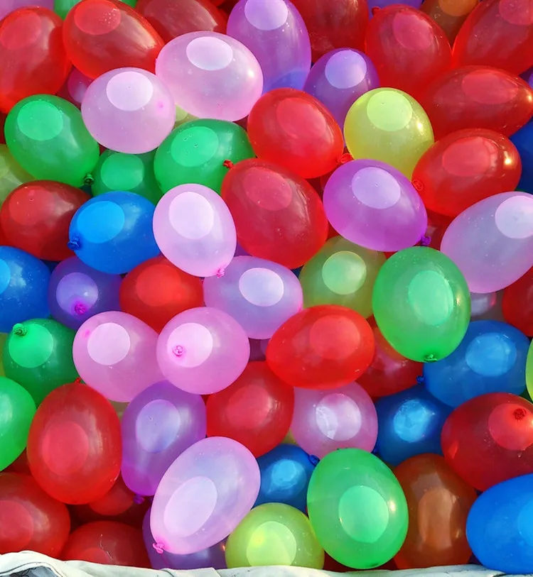 filling water balloons funny summer outdoor toy balloon bunch