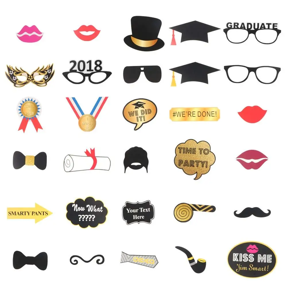 Bowler Wocst Newest Photo Booth Props 76 Piece Diy Kit For Birthday Party Bowties Tie Mouth Glasses Hats Funny Prop Mustache Wedding Photobooth Home Kitchen Photobooth Props