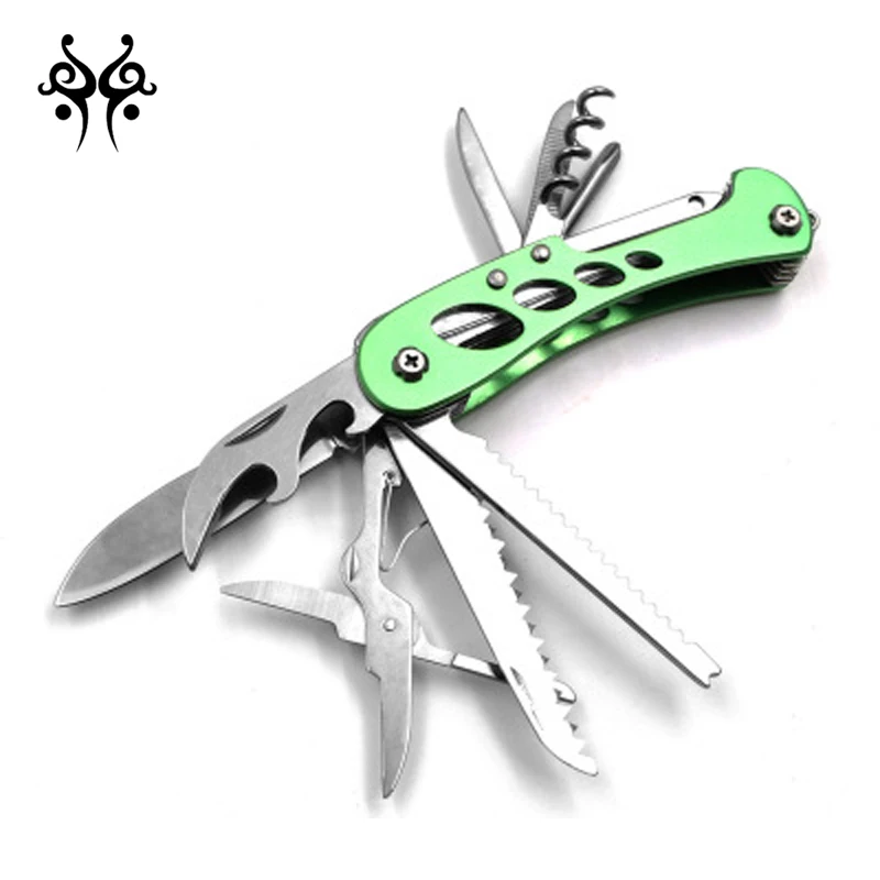 Titanium Black Multifunctional Swiss Knife Multi Purpose Army Folding