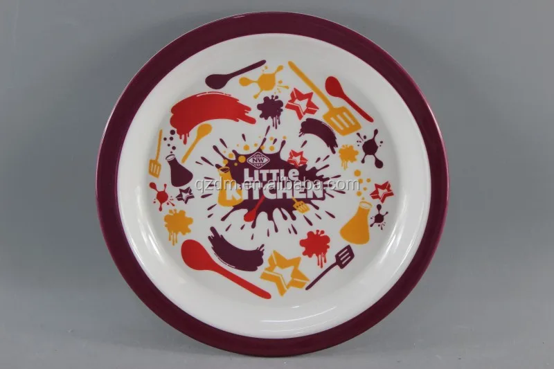 Unbreakable Melamine Kid's Dinner Plate LFGB
