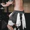 Wholesale Custom mesh quick dry fitness shorts running men's sports shorts double layers 5 minutes gym pants