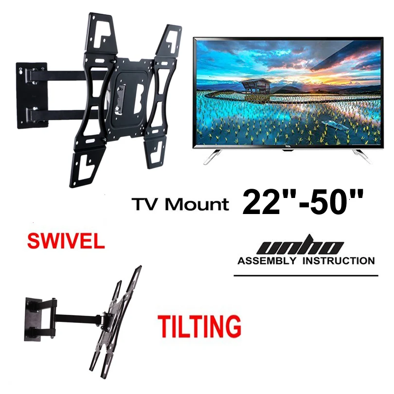 Adjustable TV Wall Mount Tilt Swivel LCD TV Stand Bracket ...