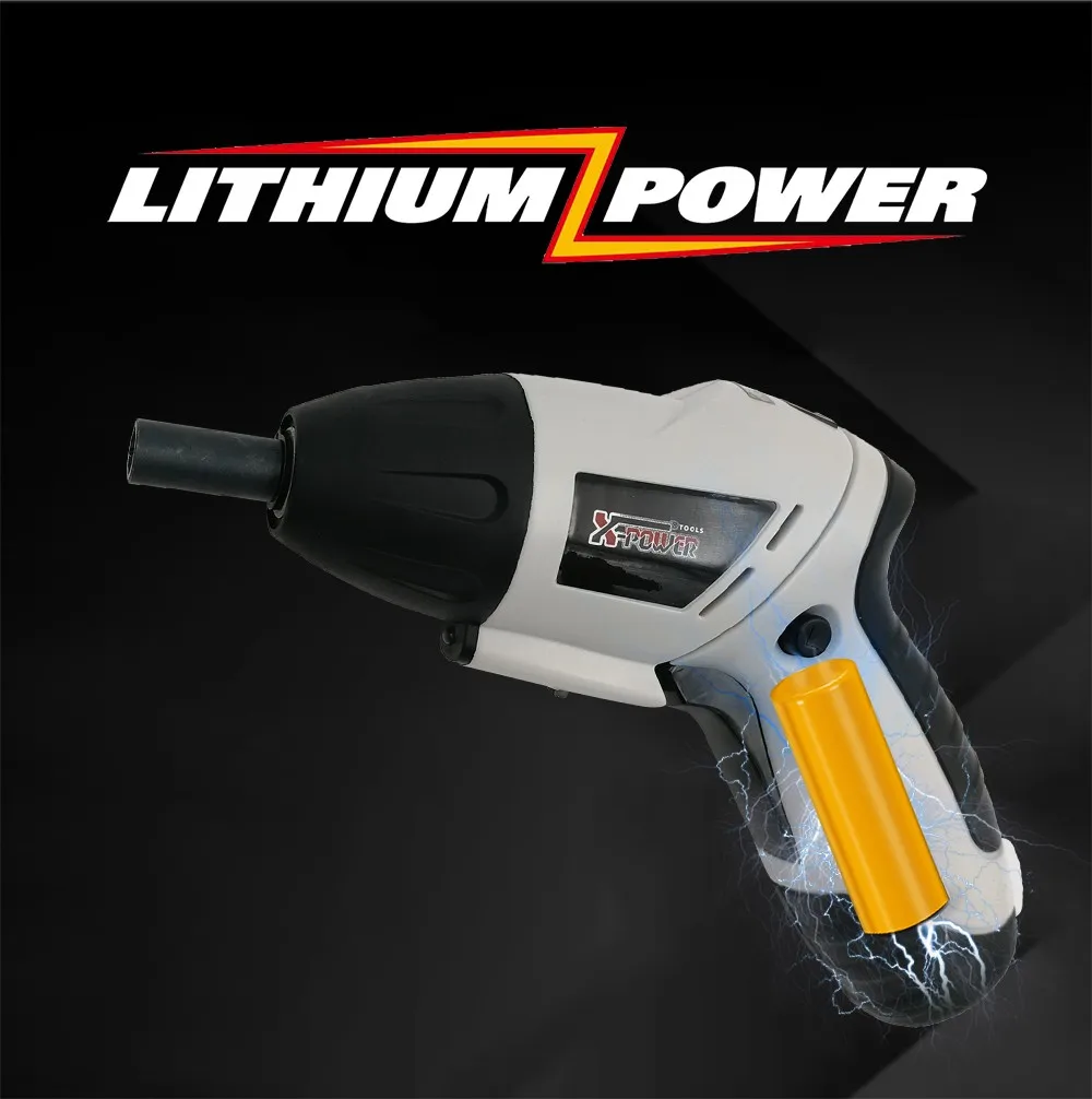 Kcs615c44pcs 3.6v Palmsized Cordless Screwdriver With Led And Folded