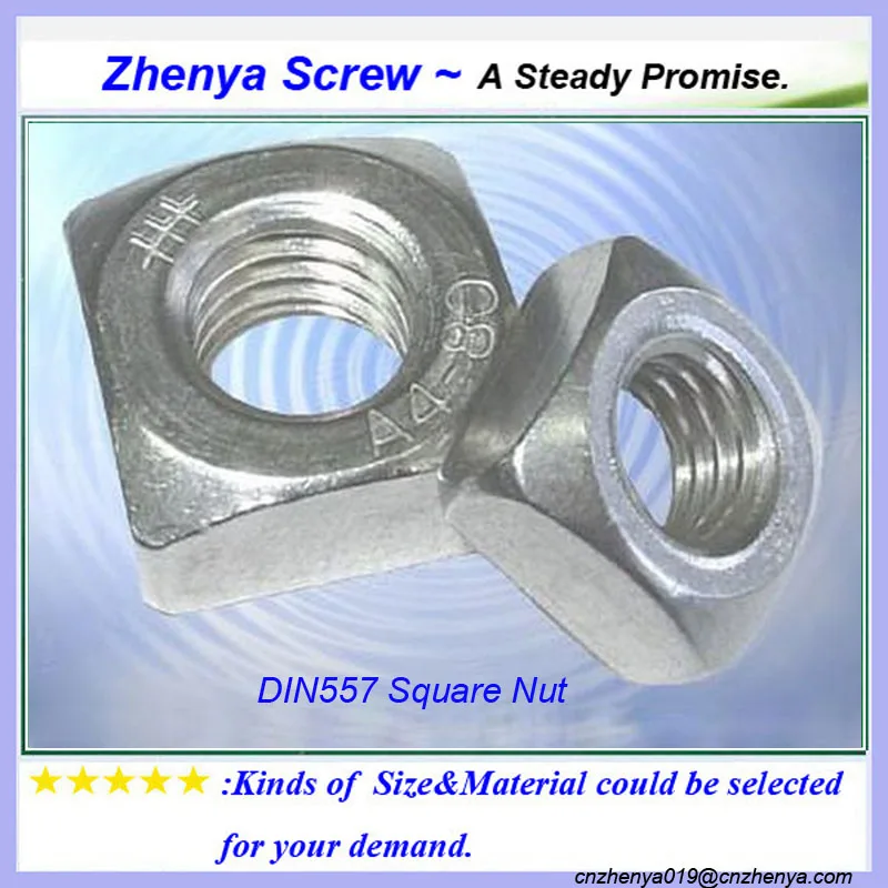 DIN562 Carbon Steel Grade 8 Zinc Plated Black Square Nut - Gi Square