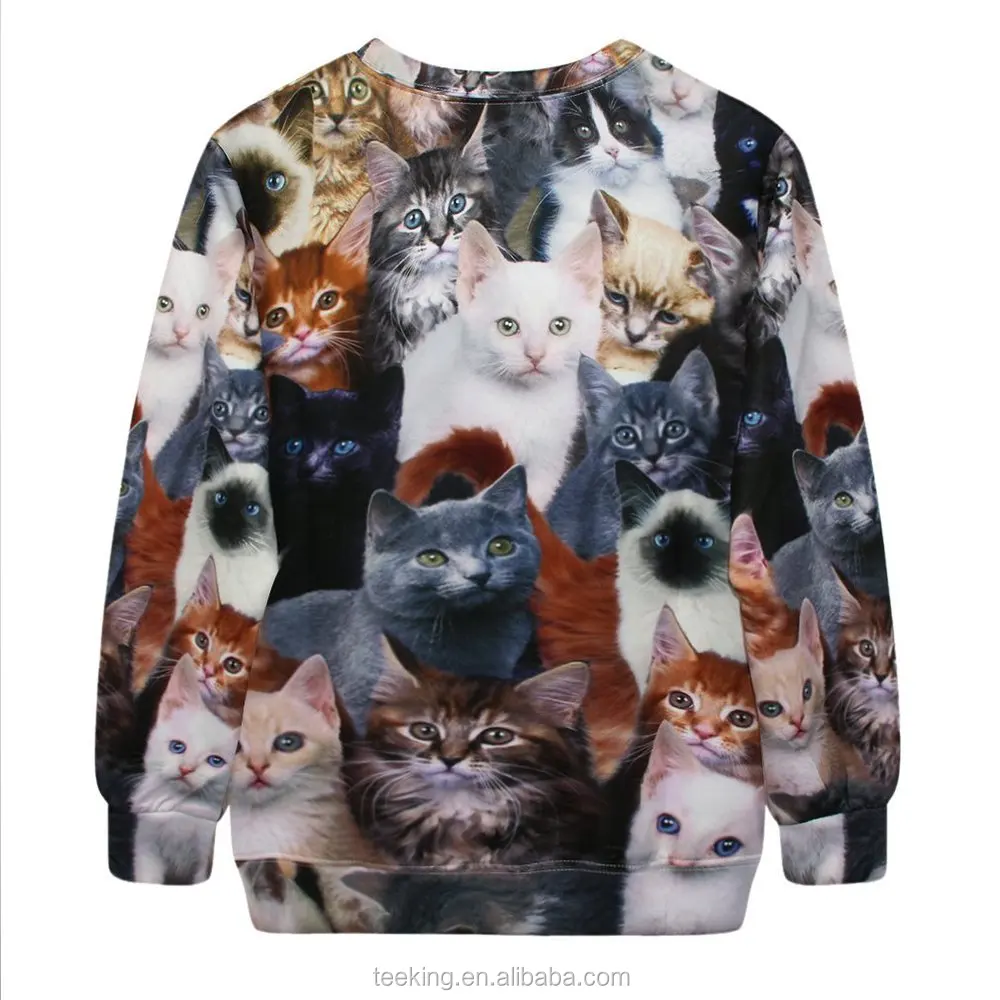 100%polyester Fleece Sublimation Printed Custom Sweatshirt - Buy ...