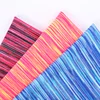 Interlock Cationic polyester dye knit single jersey Tricolor fabric polyester for sportswear
