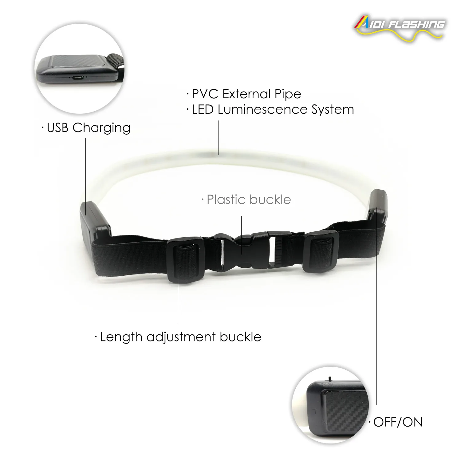 product-New Function new design creative USB charge led waist running belt for running-AIDI-img