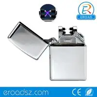 Eroad FA001 Eroad Popular Simple Cheap Custom Lighter with Logo No Minimum Metal Material USB Rechargeable