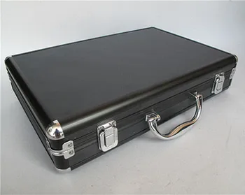 black aluminum suitcase