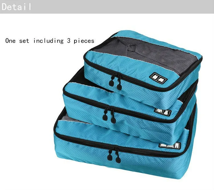 Luggage Organizer for Travel & Home Storage Use 3pc Packing Cubes set Suitcase 