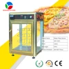 rotary hot pizza display/warmer showcase/glass pizza warmer on sale