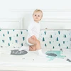 Muslin tree custom print winter muslin cotton cartoon baby fitted bed sheet for baby