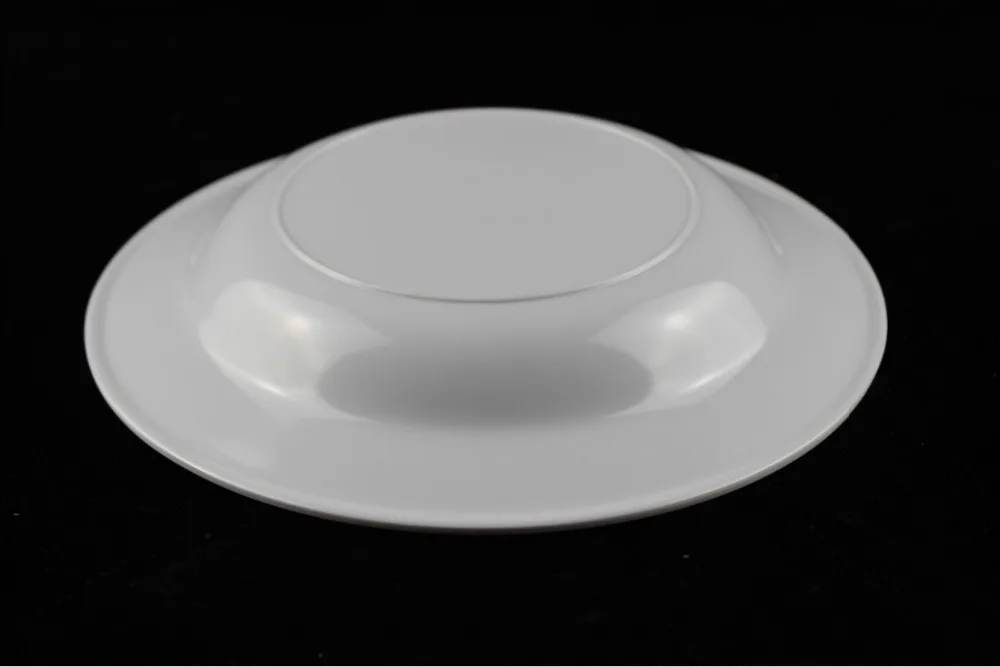 9inch Melamine White Suop Plate Plastic Deep Serving Plate