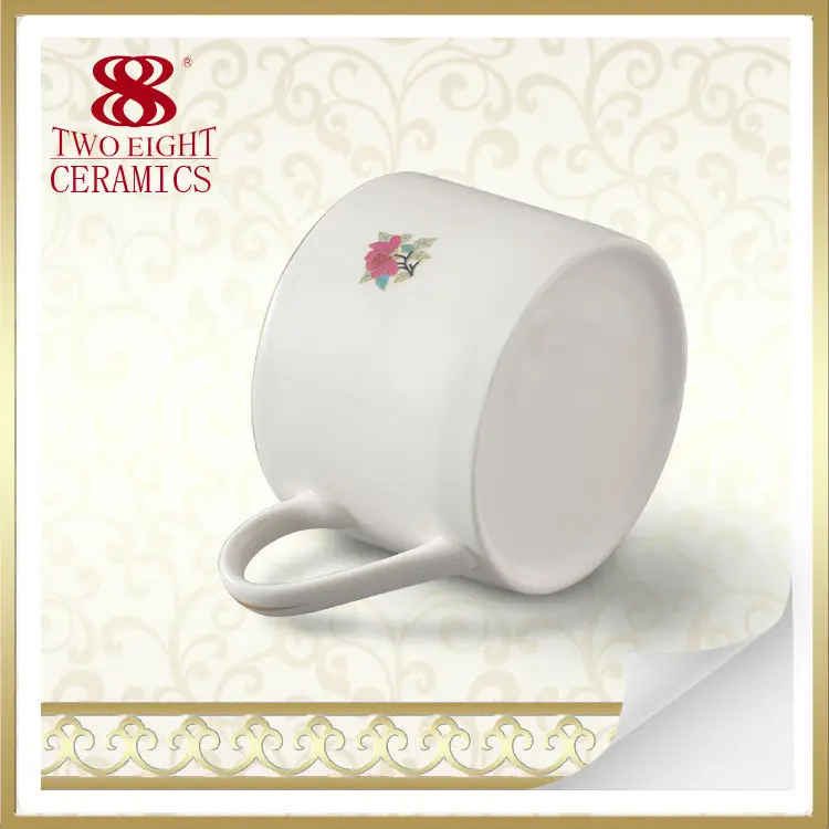 High-end fashion giftporcelain coffee/milk ceramic cup and plate