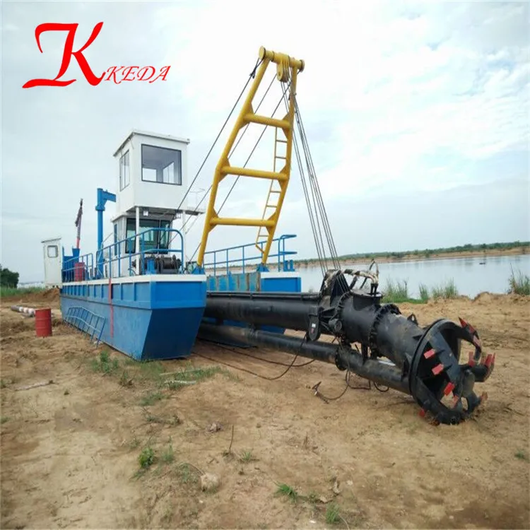 small pontton auger dredge