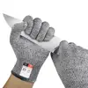 Safety hand protection HPPE durable level 5 anti cut resistant gloves for kitchen yard work